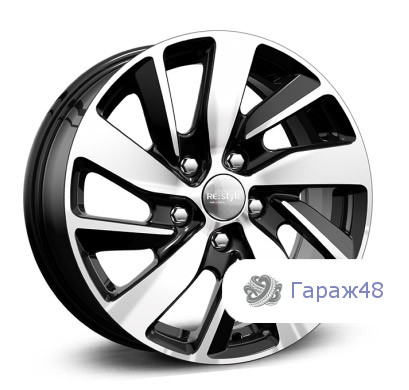 K&amp;K KC741 R16 / 6.5J PCD 5x114.3 ET 47 ЦО 66.1 Литые Черный с полированной лицевой поверхностью
